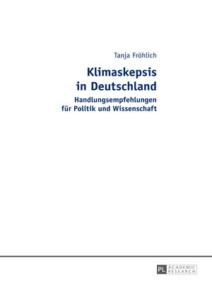 cover image of Klimaskepsis in Deutschland